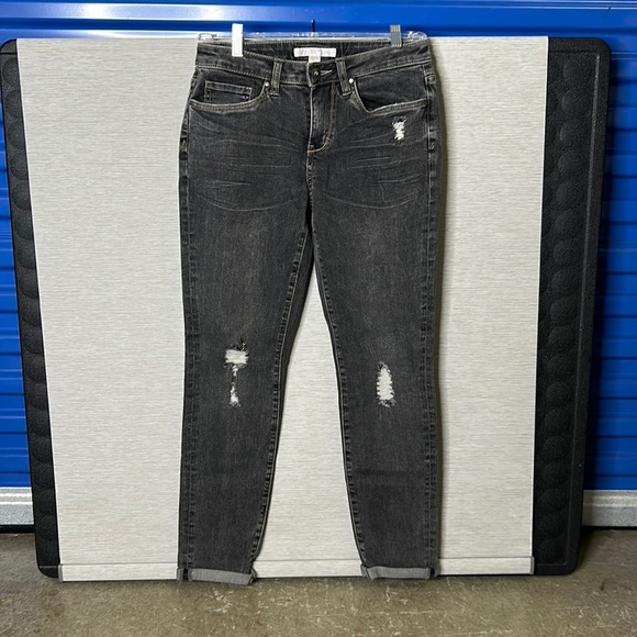 Boston Proper So Sexy Skinny Boyfriend Black Wash Jeans Size 4 NWT - Picture 2 of 11